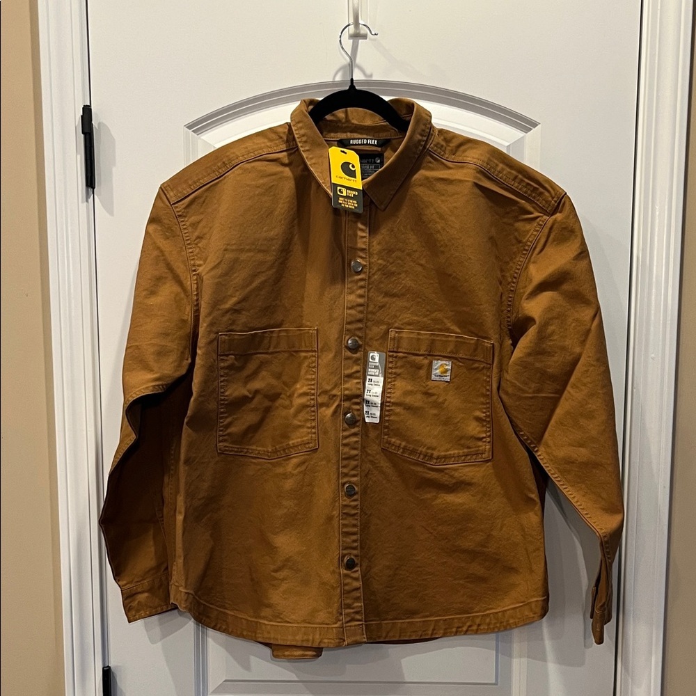 Carhartt Rugged Flex Loose Fit Heavyweight Duck Overshirt  Size 2X NEW Unisex